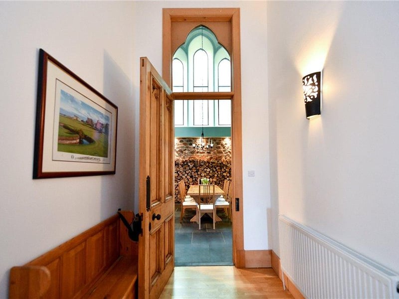 Hall looking through to dining room.