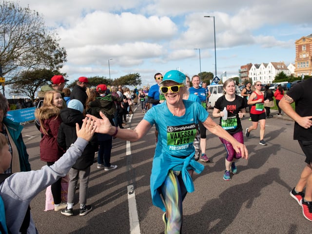 Action from the Great South Run. (201019-255)