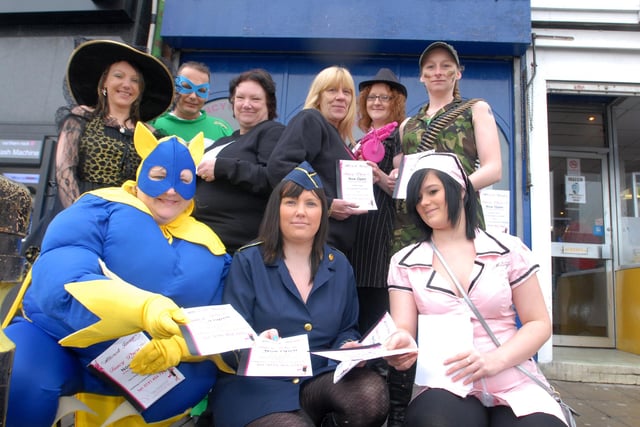 The team at the new fancy dress shop Altered Images on Prince Edward Road. Remember this from 10 years ago?