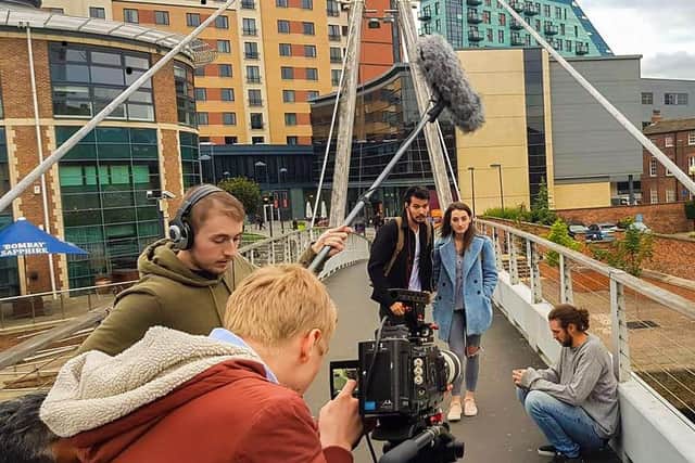 Ben worked as a camera operator on a short drama filmed in Leeds called Not My Cup of Tea.