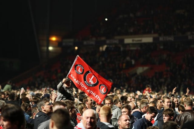 Charlton Athletic supporters enjoyed a memorable League One campaign in 2018-19 when they would defeat the Black Cats to clinch promotion in the play-off final at Wembley Stadium. But the Addicks were unable to maintain their Championship status and last season missed out on the League One promotion picture altogether with Nigel Adkins side also struggling to start this season. Despite a poor start however, the Addicks are often backed by close to 15,000 fans at the Valley on average.  (Photo by Bryn Lennon/Getty Images)
