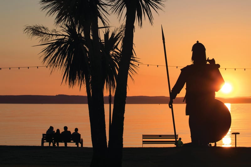 Magnus has become an unmissable part of Largs in recent years having been put in place on the prom in 2013. The sculpture was erected to commemorate the 750th anniversary of the Battle of Largs. 