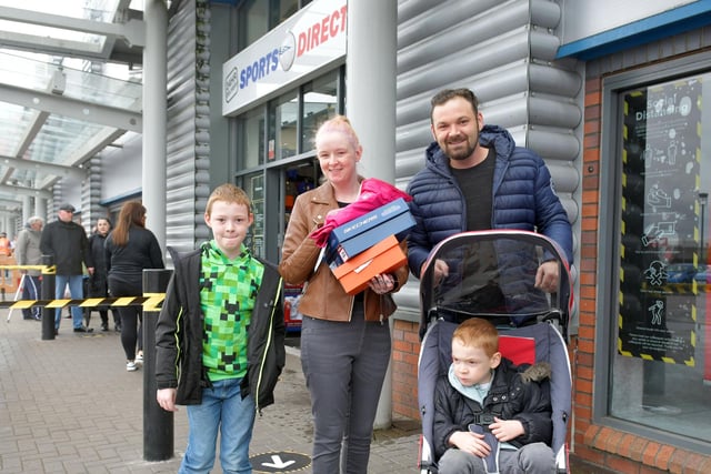 The sports shop at the retail park was proving popular with shoppers