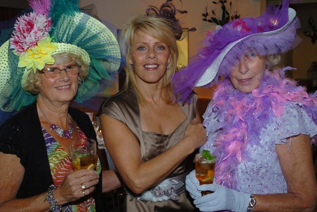 Janet Balin, left, Susan Smith and Pam Denniff at the Ascot Ladies Night at Baldwins Omega, Sheffield in June 2010