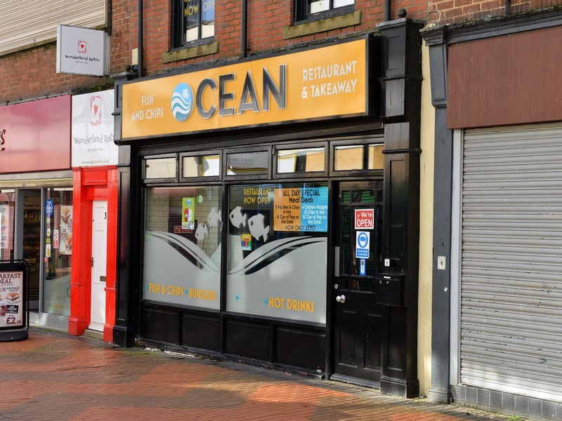 Ocean Fish and Chips on Maritime Terrace has a 5.0 rating.