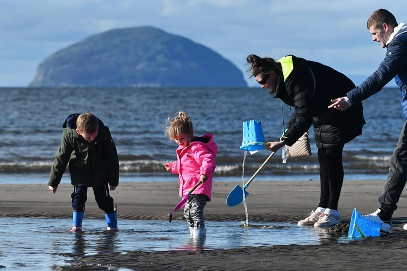 You may have to wrap up warm on the beach at Girvan, but there are some days when the sand is so hot it hurts your feet and the view of Ailsa Craig is lovely. It’s the third year in a row that the beach has been awarded the accolade. (Picture: John Devlin)