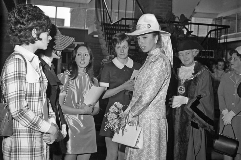 The Princess Royal, Princess Anne, paid a visit to Hartlepool in 1970. Did you get to meet her?
