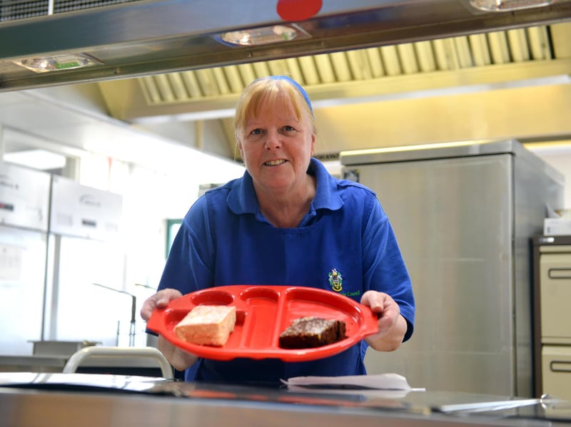 Elaine Alexander served her final meal at West Boldon Primary School in 2021 after a 30 year career as a school cook.