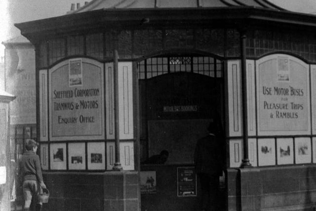 Sheffield Corporation Tramways and Motors Enquiry Office, Moorhead, c. 1920s.