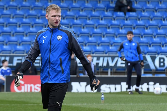 Aaron Ramsdale joined Chesterfield's fight against relegation on loan from Bournemouth. He managed to score an own goal on his debut on 6th January in a 4-0 loss to  Accrington Stanley after he allowed a weak shot to squirm into the net.