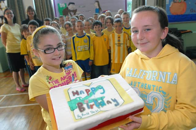 Pupils at Biddick Hall Junior School marked a special day in 2009 with a Roald Dahl birthday cake. Were you there?
