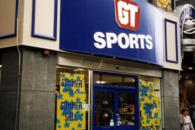 GT sports, originally on Norfolk Row, later on Fargate, as in this picture was a popular venue for sports related goods. And the Subbuteo teams they sold where slightly cheaper than elsewhere