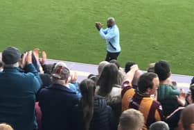 Sheffield Wednesday boss Darren Moore got a warm reception at his former club Bradford City.