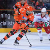 Daniel Ciampini in action for Sheffield Steelers against Cardiff Devils. Picture: Dean Woolley