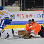 Barry Brust shuts out Fife, pic Dean Woolley