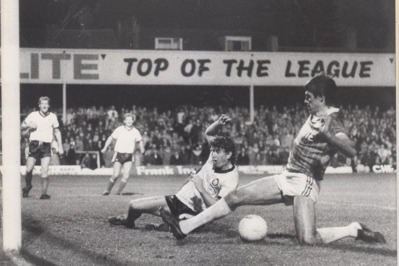 Chesterfield v Hereford on October 2, 1984, saw a triumphant goal on the return of Ernie to make the scoreline 3-1.