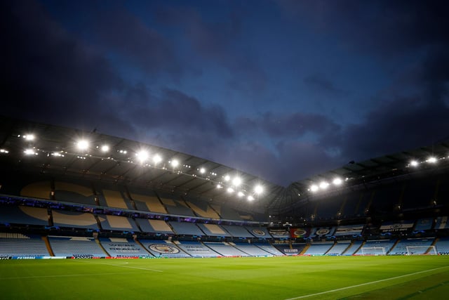 City of Manchester Stadium capacity: 55,097 - One metre adjusted capacity, lower limit: 14,990
