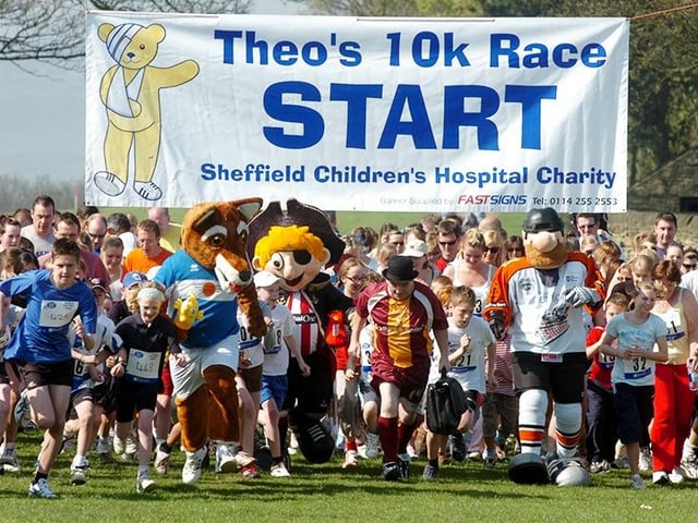 The Sheffield Children's Hospital Theo's 10K race and fun run were held at Graves Park, Sheffield, on April 15, 2007