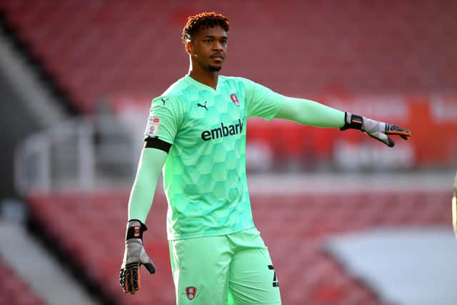 Rotherham United 'keeper Jamal Blackman. (Photo by Gareth Copley/Getty Images)