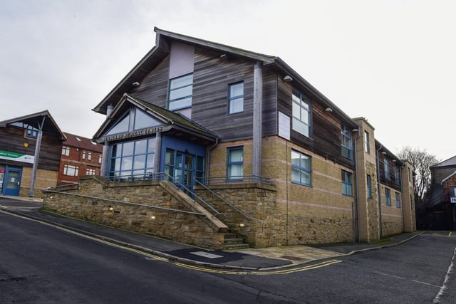 The Headland Medical Centre, Grove Street, received 87%