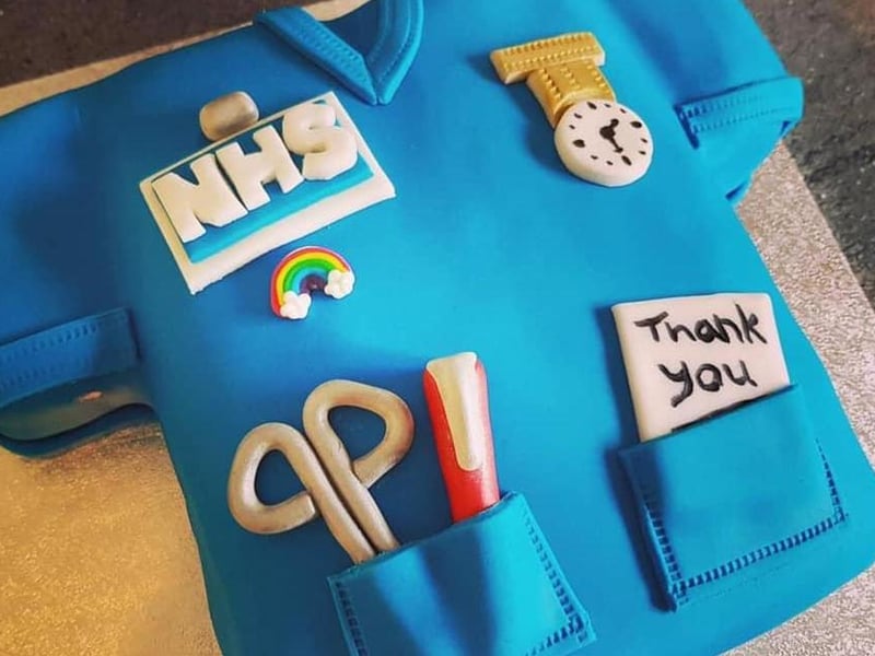 Billy Bridgen, said: "Thank you cake donated to Maternity unit at DRI."