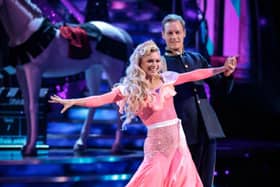 Dan Walker and Nadiya Bychkova on Strictly Come Dancing last week. Picture: Guy Levy/BBC