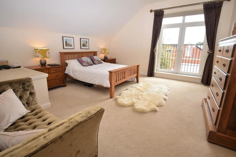 A fabulous, self-contained bedroom suite, ideal for a possible annexe, which has separate access, via its own staircase from the rear hall of the property. It has a stylish Juliet balcony and a useful walk-in wardrobe..