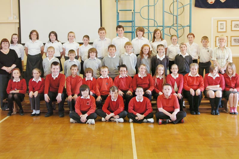 The Rossmere School leavers look smart for a final photo together 12 years ago. Remember this?