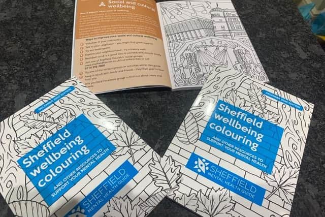 Sheffield Wellbeing colouring book