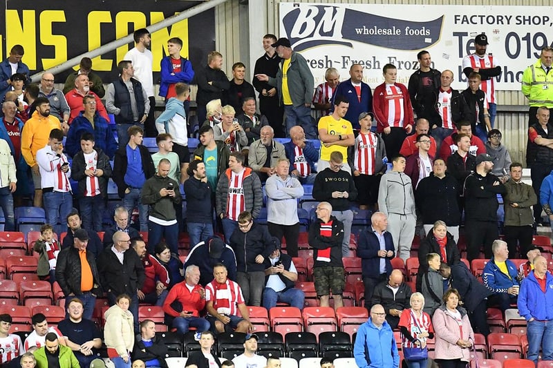 Sunderland supporters enjoying the cup win over Wigan.