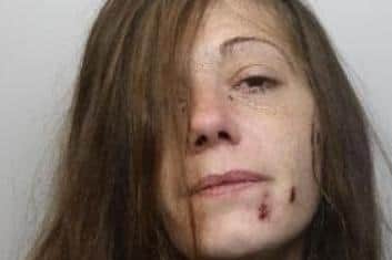 Pictured is Toni Machin, aged 33, formerly of Guild Road, at East Dene, Rotherham, who was sentenced at Sheffield Crown Court to six years of custody after she pleaded guilty to five counts of dwelling burglary at elderly victims' homes.
