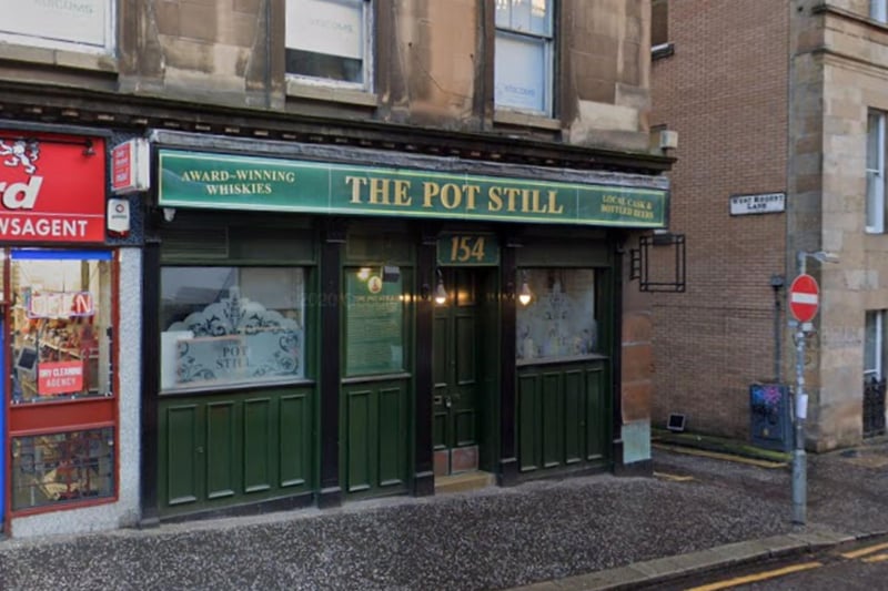 Popular with both locals and tourists, the Pot Still on Hope Street is an Aladdin's cave of whisky - with over 600 bottles behind the bar. Add a cozy atmosphere and expert barstaff and you have the perfect place for a nip.