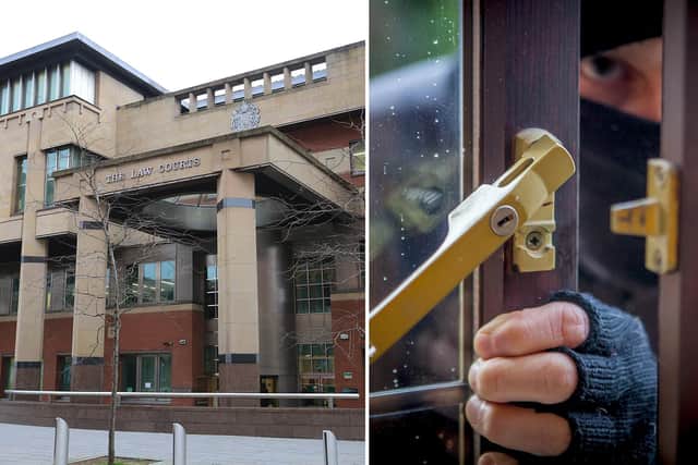Sheffield Crown Court, pictured, has heard how a teenage Sheffield burglar has been given a chance to avoid prison if he can prove he can change his ways.