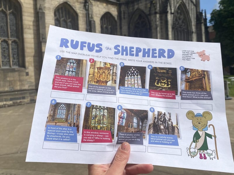 Children will be able to enjoy making bunnies and chicks, and colouring their own egg-shaped stained glass window. Rufus the Cathedral Mouse also has a new Easter trail.