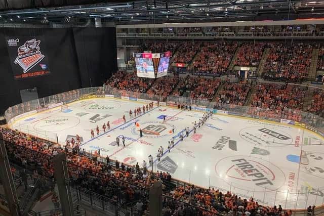 A packed out Arena for Sheffield Steelers. Picture: Garry Dickinson