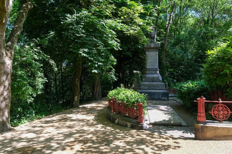 Many of the paths through Sheffield General Cemetery have been relaid.