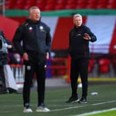 Chris Wilder and David Moyes will go head-to-head when Sheffield United travel to the London Stadium on Monday to take on West Ham United. (Photo by Catherine Ivill/Getty Images)