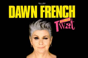 Undated handout photo issued by Advertising Standards Authority (ASA) of a poster for the Dawn French tour, stating that 'Dawn French is a huge t**t', which has been cleared by the advertising watchdog following complaints that it was likely to cause serious or widespread offence. Two people complained that the ad for the actress and comedian's upcoming UK tour, seen in The Sunday Times Culture magazine on December 4, was likely to cause serious or widespread offence. Issue date: Wednesday March 15, 2023. PA Photo. See PA story CONSUMER French. Photo: ASA/PA Wire