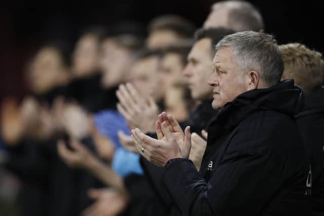 Sheffield United manager Chris Wilder takes his team to Craven Cottage this weekend: Simon Bellis/Sportimage