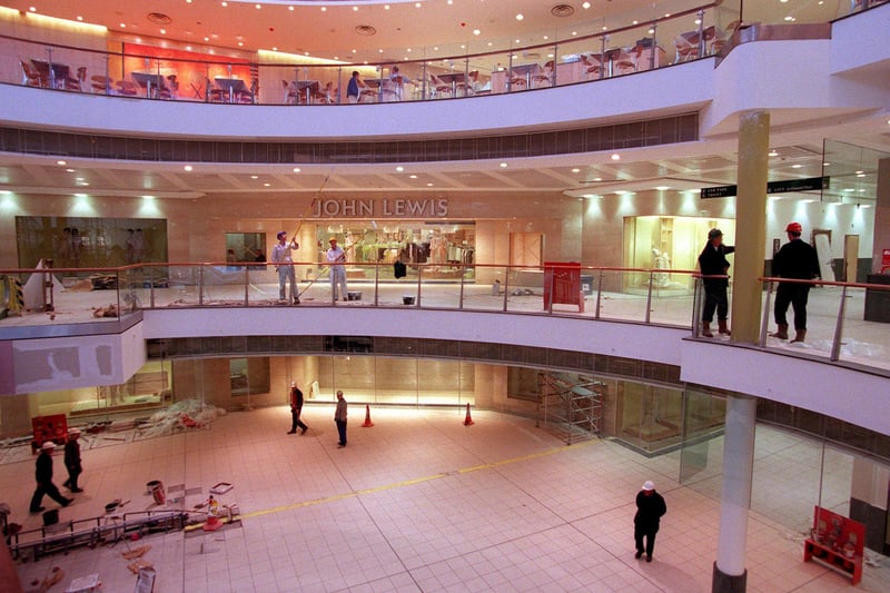 A view of John Lewis ahead of the shopping centre opening which has been the focal point of the centre for 24 years. 