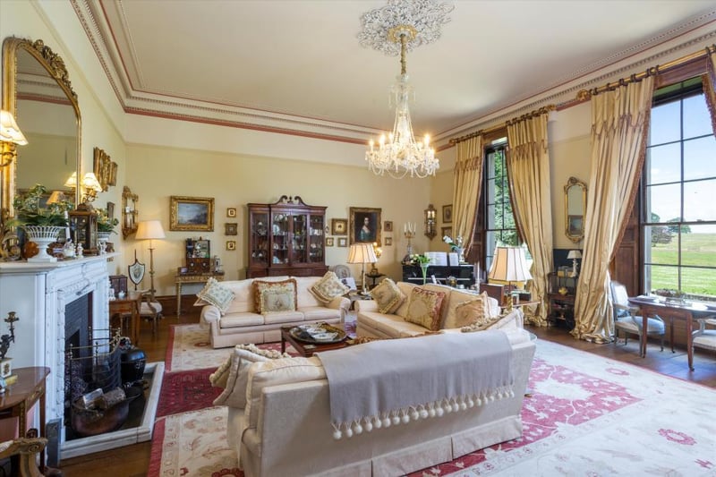 Estate agent Knight Frank says: "Of particular note is the Drawing room that has fine proportions with high ceilings and decorative cornicing, three-quarter-height sash windows with working shutters, open fireplace with marble mantel and surround and a wooden floor."