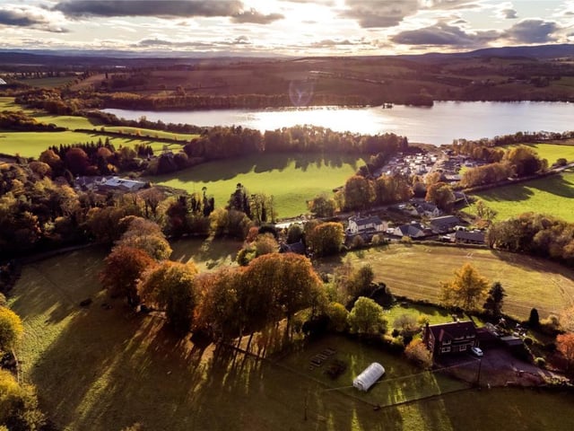 Aerial view of area.