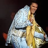Chris Connor performing as Elvis Presley