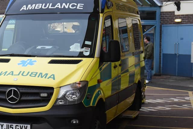 A man was attacked by a dog on Strauss Road, Maltby, the latest such incident in South Yorkshire. File picture shows an ambulance.