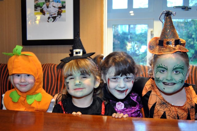 Local disability charity Autism Plus organised a Halloween fundraising event which raised over £800.  Pictured are children at the Little Terrors Fancy Dress event, October 2013 