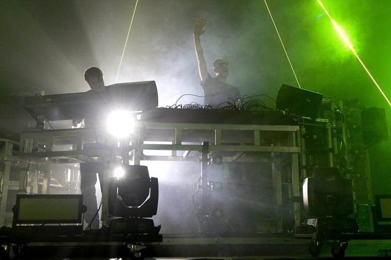 Tom Rowlands, right, and Ed Simons of The Chemical Brothers pictured in 2015.