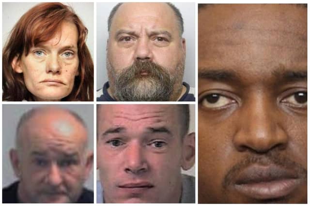 A number of men and women have been jailed over fatal attacks on their partners