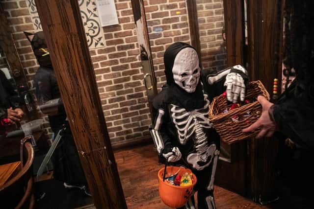 Trick or treating is not allowed in Tier 3 areas due to restrictions around different households mixing indoors and on private land, such as gardens (Photo: Getty)