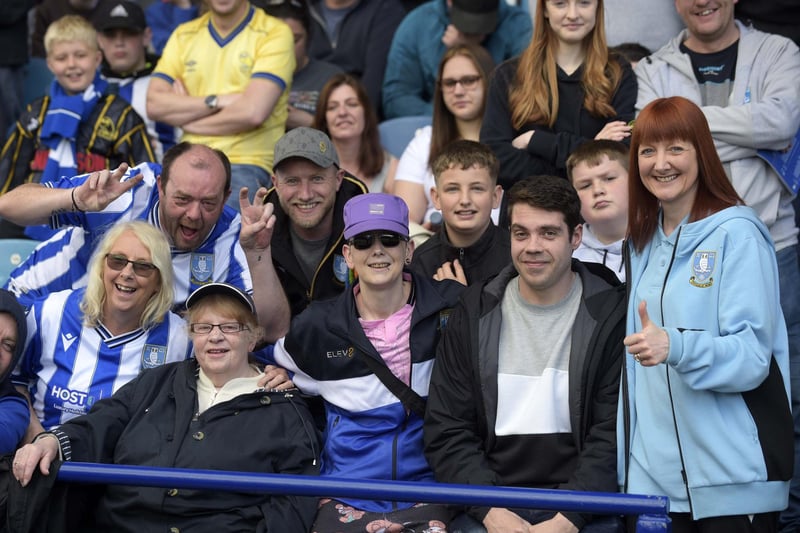 Owls fans at Hillsborough for the last league match of the season   Pic Steve Ellis