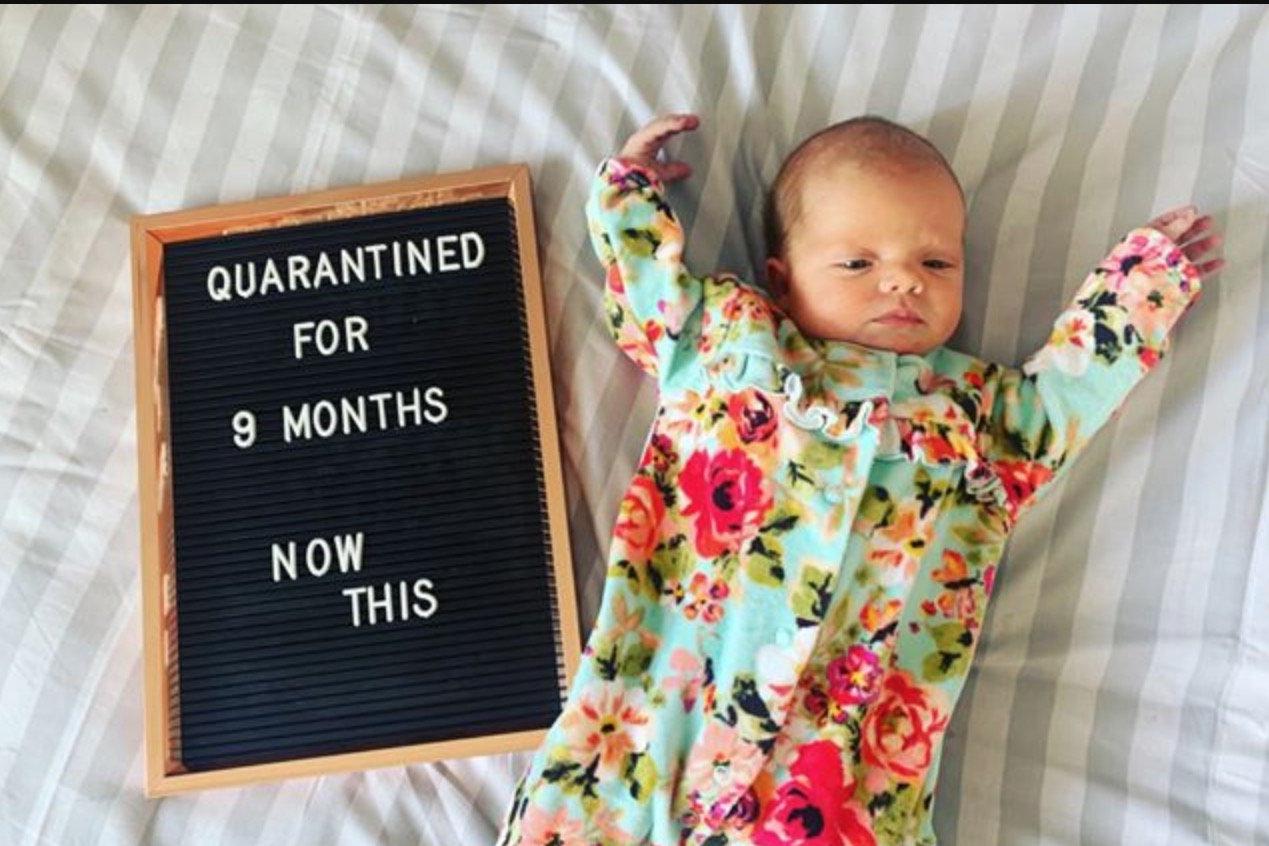 Hallie Rae Ivy was born two days before lockdown, on March 21.